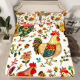 thumbnail image 6 of Castle Fairy Animal Rooster 3pcs Twin Sheet Sets,Chic Flower Twin Fitted Sheet,Rustic Farmhouse Breathable Flat Sheet,Microfiber Teens Bedroom Decor, 6 of 7