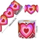 thumbnail image 3 of Etiquetas adhesivas holográficas de corazón rojo para San Valentín, 500 unidades, rollo de papel adhesivo de 7,6 cm | Decoración para scrapbooking, sellado, embalaje de regalo, suministros para, 3 of 6