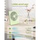 thumbnail image 3 of Zuvas Ventilador de escritorio con pilas, recargable con inclinación de 180 °, plegable, personal, ultra silencioso, pequeño ventilador portátil, ventilador USB de viento fuerte ajustable de 3 velocid, 3 of 5