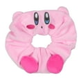thumbnail image 2 of Kirby Video Game 3D Character Scrunchie Set Hair Ties Hair Accessories For All Hair Types 3 Piece Set | Pain-Free Removal For Braids Ponytails, 2 of 7