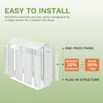 thumbnail image 3 of Patiowell 6' x 4' Plastic Shed for Outdoor Storage,Resin Shed with Window for Garden,Backyard,Tool Storage Use，White, 3 of 8