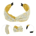 thumbnail image 3 of Unique Bargains 1 Pc Elegant Crossed Headbands for Women Yellow, 3 of 6