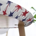 thumbnail image 5 of Round Fitted Tablecloth with Elastic Patriotic USA Flag White Vintage Fitted Table Covers for Round Tables Waterproof Reusable Vinyl Table Cloth for Indoor and Outdoor 45"-56" ,24ju26caA44, 5 of 7