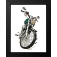 thumbnail image 2 of Warren, Annie 15x18 Black Modern Framed Museum Art Print Titled - Motorcycles in Ink I, 2 of 5