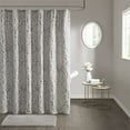 thumbnail image 2 of Madison Park Odette Rideau de Douche Jacquard en Polyester Argenté, 2 of 5