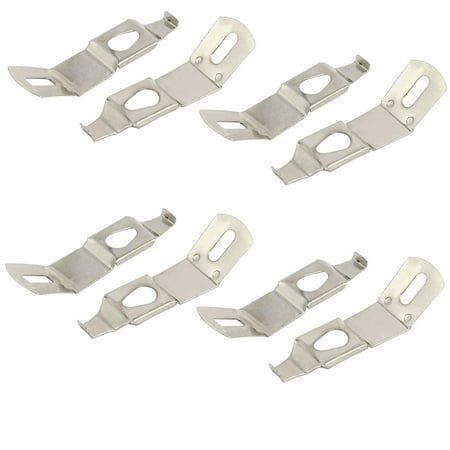 Spring Hanger - Uxcell Picture Photo Frame Hardware Metal Spring Turn Clip Hanger Silver Tone 8pcs
