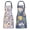 Green/Leaves, variant on 2 Pack Floral Apron For Women With Pockets, Adjustable Cotton Chef Aprons For Kitchen, Cooking, BBQ & Grill (Blue/Flowers)