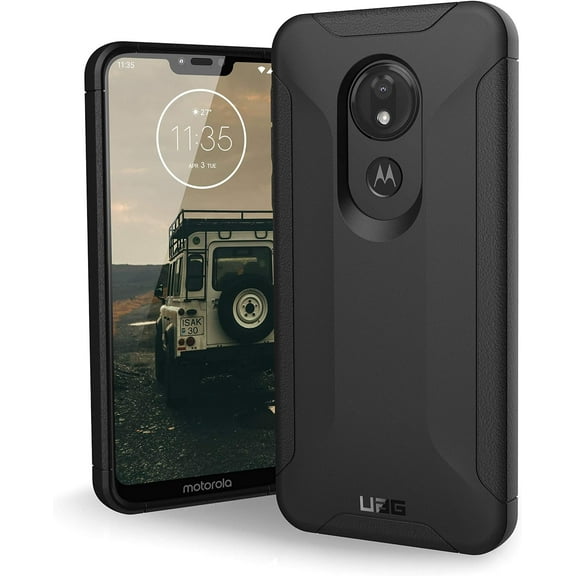 ARMOR GEAR UAG Made for Moto G7 Power Scout Feather-Light Rugged [Black] Military Drop Tested Phone Case