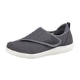 thumbnail image 3 of TISHITA Chaussures de Marche pour Homme à Tige Basse, Amorti, Bride Ajustable, Larges, Bout Rond, Ballerines 43 Gris Foncé, 3 of 8