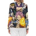 thumbnail image 2 of Fairy Tail Women’s Pajama Top 3D Digital Print Sleepwear Trendy Crewneck Pullovers Long Sleeve Shirts S, 2 of 8