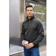thumbnail image 3 of COOFANDY Mens Casual Slim Fit Pullover Sweatshirt Long Sleeve Stand Collar Sweater, 3 of 19