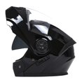 thumbnail image 4 of Casco para motocicleta, cascos protectores con visera, ventilación, transpirable negro XL claro, 4 of 8