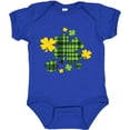 thumbnail image 3 of Inktastic St. Patrick's Day Plaid Green and Yellow Shamrocks Boys or Girls Baby Bodysuit, 3 of 5
