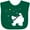 Green, variant on Inktastic Christmas Polar Bear and Cub with a star Boys or Girls Baby Bib
