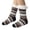 Brown, variant on Christmas Snowflake Women's Slipper Socks Sherpa Lined Thick Fleece Warm Socks for Winter Soft Cozy Cute Fluffy Holiday Sleep Bed Sock