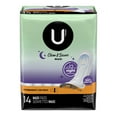 thumbnail image 2 of U by Kotex Clean & Secure Overnight Maxi Pads, 14 Count, 2 of 10