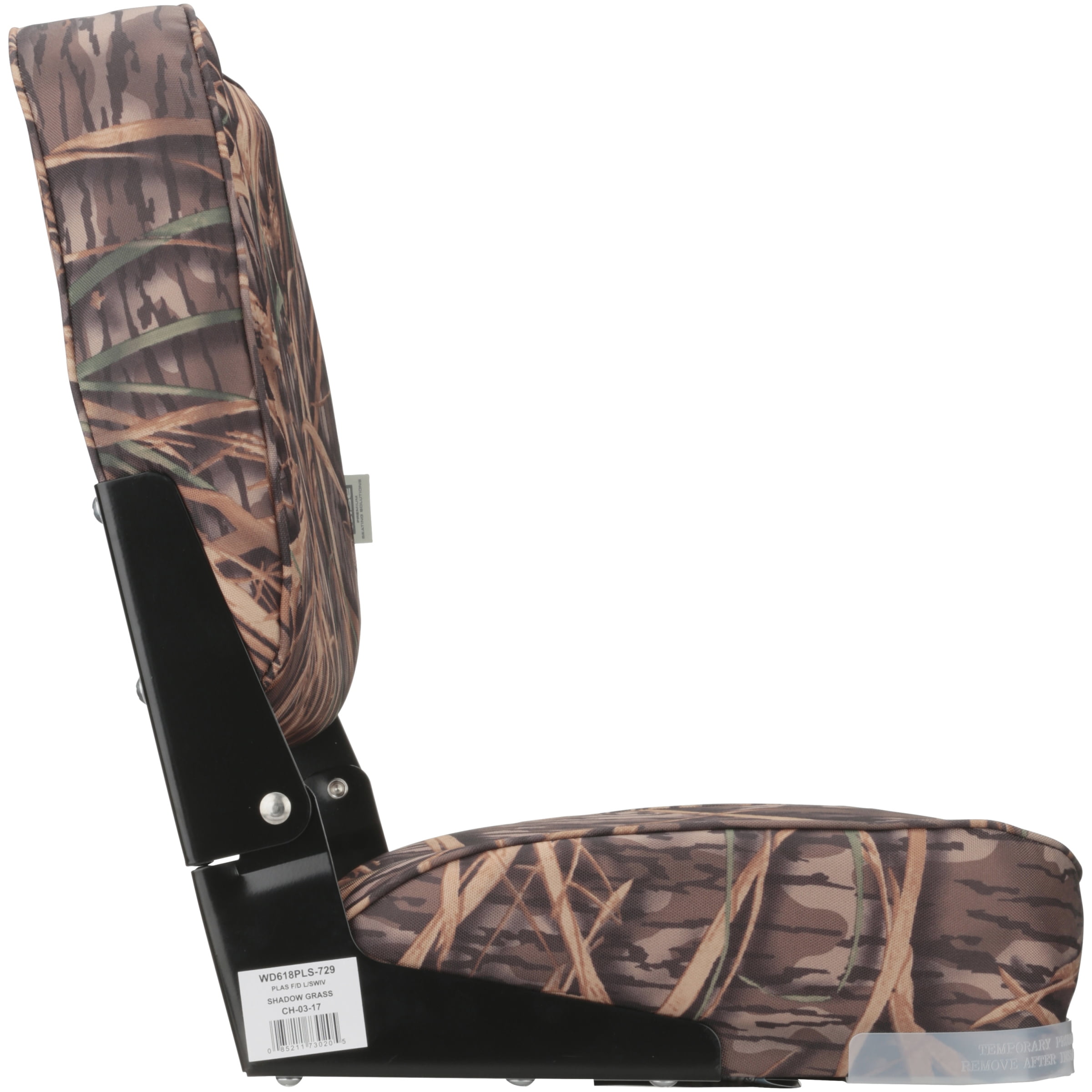 Low Back Boat Seat Camo Shadow grass Print Fishing Boating Comfort Tax Included