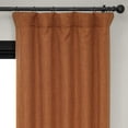 thumbnail image 5 of HPD Half Price Drapes Desert Orange Faux Linen Room Darkening Curtains for Bedroom & Living Room Curtains (1 Panel), Door & Window Curtains 120 inches long, Rod Pocket curtains & drapes, 50W X 120L, 5 of 12