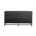thumbnail image 4 of 59.8" Sideboard Buffet Storage Cabinet With 4 Doors, Metal Legs, Adjustable Shelves Wooden Cabinet, Buffet Server Cabinet For Kitchen, Bedroom, 4 of 9