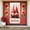 2A-180X90cm, variant on Red White Theme Love Welcome Banner Heart Pattern Romantic Display Gnome Design LOVE Letter Heart Backdrop for Valentine's Day Party Romantic Gathering Welcome Event