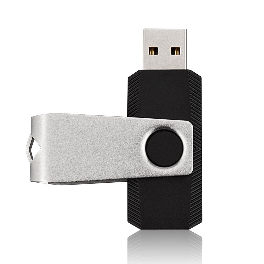KOOTION 50PCS 1GB Bulk USB 2.0 Flash Drive Swivel Memory Stick Thumb Drives Pen Drive, Black