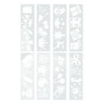 thumbnail image 3 of Plantilla de pintura de plástico hueco, seguridad fácil de limpiar, diseño interesante, molde para hacer tarjetas, cortina, fiesta sorpresa, 8 Uds., 3 of 12