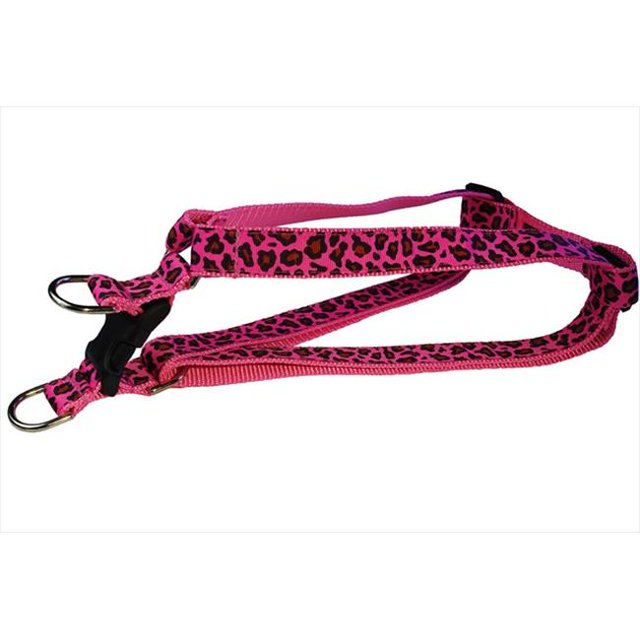 Leopard Dog Harness, Pink - Medium