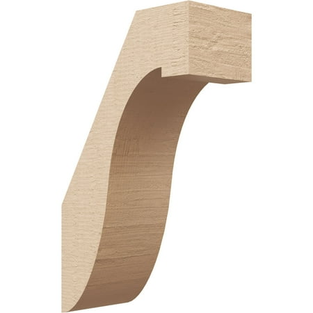 

Ekena Millwork 3 W x 6 D x 10 H Del Monte Rough Cedar Woodgrain TimberThane Knee Brace Primed