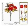 thumbnail image 4 of Artificial Flowers, Fall Faux Peonies Bouquet Vintage Realistic Floral Arrangement for Wedding Centerpiece Table Vase Autumn Decor, 4 of 5