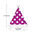 thumbnail image 3 of Rocae Purlpe And White Polka Dot for Christmas Hat for Kids Hats Christmas Party Supplies, 3 of 6
