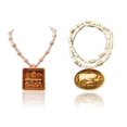thumbnail image 1 of Kamada Combination of Shri Sitaram necklace mala and Tulsi (basil) mala,Spritual Pendant Necklace for Women and Men, 1 of 3