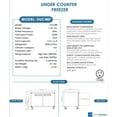 thumbnail image 6 of DUC48F 2-Door Undercounter Freezer in Stainless Steel, 6 of 6