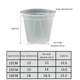 thumbnail image 2 of Clear Plastic Orchid Pots Hole Transparent Plastic Planter for Indoor Outdoor, 2 of 11