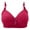 Red, variant on Women's Lace Underwire Bra Set - Padded Push-Up - Adjustable Bustier - Sexy Yet Comfortable | Hontri | Women's Large Size Bra Without Ring Thin Cup Side Breast Breathable (Black | 36)
