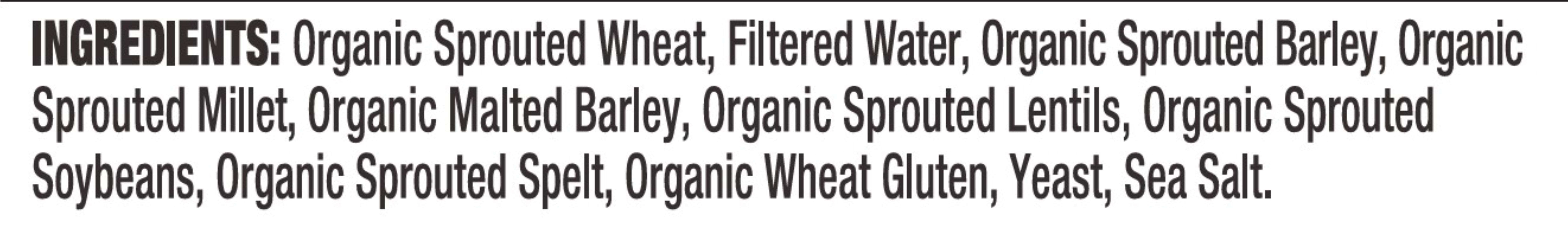 Ezekiel 4:9 Sprouted Whole Grain Bread, Organic and Flourless, Frozen, 24 oz Loaf, 20 Count Bag