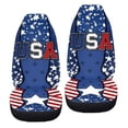 thumbnail image 6 of ZIATUBLE American Flag Front Auto Seat Cover Soft Vehicle Seat Protector Car Cover Fit for Cars SUV Truck Sedan 2 Pcs Auto High Back Bucket Seat Covers for 4th of July Car Interior Accessories, 6 of 7