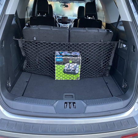 Rear Seat Envelope Style Trunk Cargo Net Black for Ford Explorer 2020 2021 2022