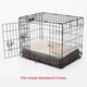 thumbnail image 4 of Brindle Cama impermeable de espuma viscoelástica 10 cm para mascota estándar color Beige con azul - Ortopédica para perro y gato - Compatible con jaula - Funda extraíble y lavable a máquina, 4 of 6