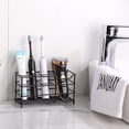 thumbnail image 2 of Soporte para cepillos de dientes Sailing negro de acero inoxidable montado en la pared, 2 of 5