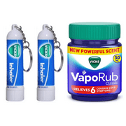 Vicks VapoRub 50+10ml Extra & 2 Inhalers Cold, Nasal Congestion & Headache Relief Pack