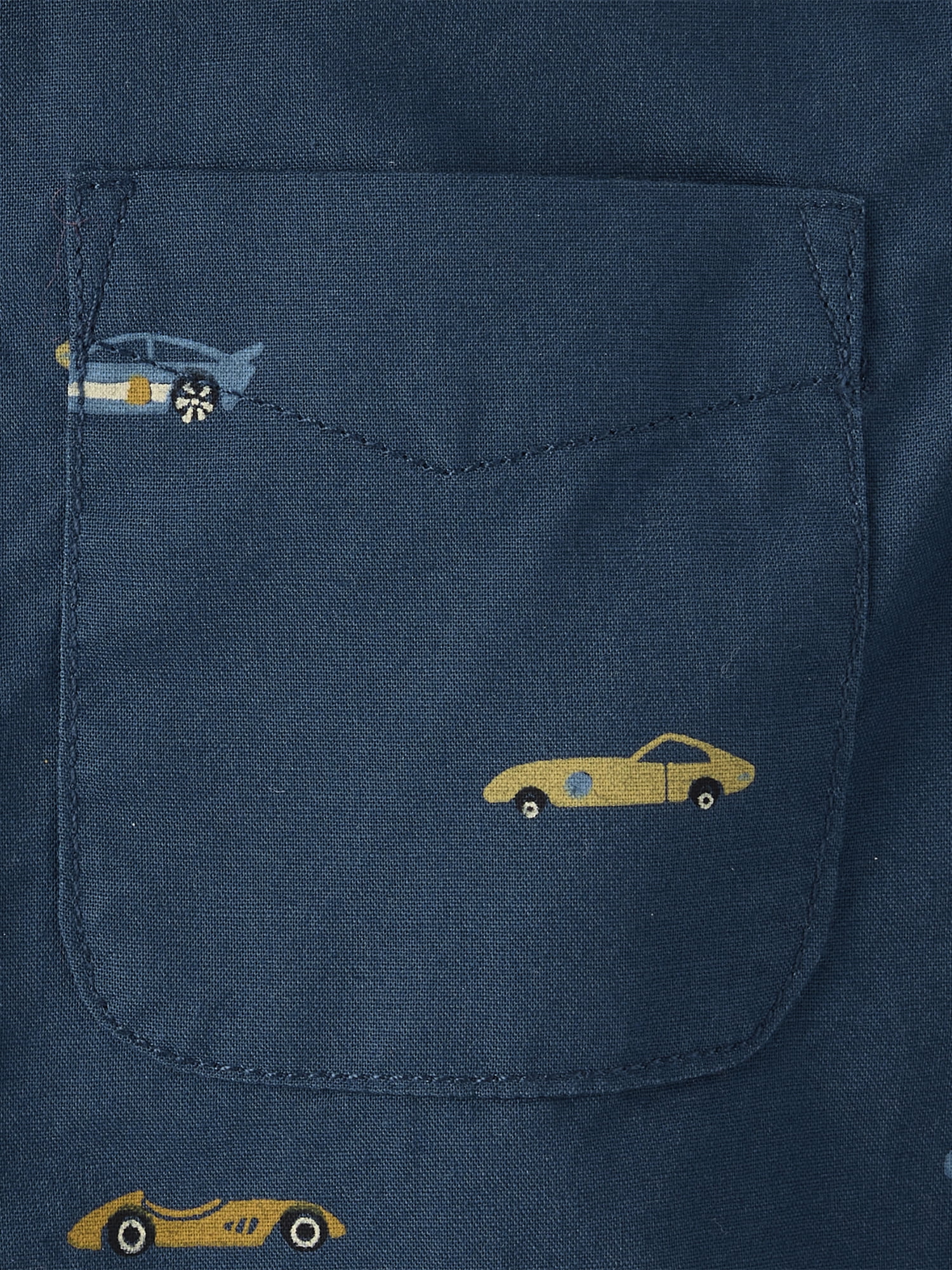 The Children's Place Baby And Toddler Boys Long Sleeve Racecar Poplin Button Up Shirt, Sizes 6M-5T