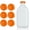 Orange, variant on 6 Pack Reusable Silicone Milk Bottle Caps, 48mm Airtight Replacement Lids, Multi-Color Leak Proof Jug Covers