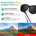 thumbnail image 6 of Polarized Sunglasses Fit Over Glasses for Men Women, Oversized Wrap Around Sun Glasses UV400 Protection Sunglasses, 6 of 7