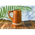 thumbnail image 5 of Indian Beer Mug for him-Viking Style 22 OZ Wooden Beer Mug- Drinking Beer Mug Natural Hardwood - Wedding & Birthday Gifts for Him (one Wood Beer Mug)- 7 inch, 5 of 5