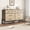 Black cabinet body contrasts with natural wood color drawer surface, variant on TEQIN Dresser for Bedroom with 7 Drawer, Modern Chest of Drawers, Wide Dresser Closet Drawer Dressers Clothes Storage Organizer, Wooden TV Stand for Living Room, Hallway