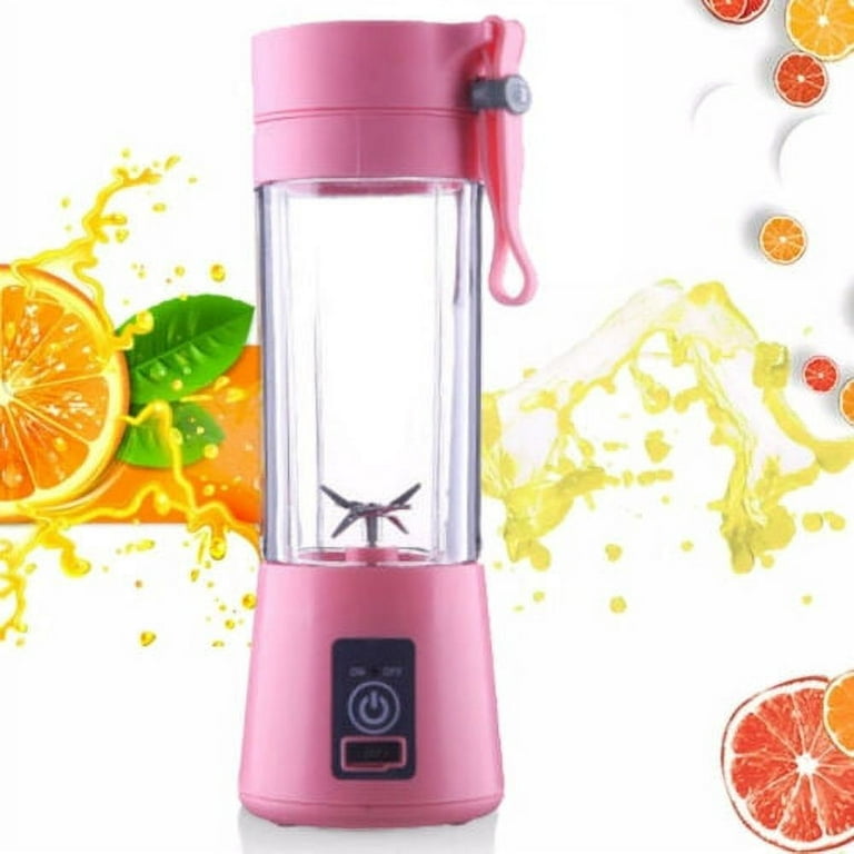 NWT KAMARAMA Portable Rechargeable Juice Shake Smoothie Blender Juice Cup  Pink