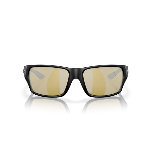 Costa Del Mar Tailfin Sunglasses, Matte Black/Sunrise Silver Mirrored 580G, 60 mm