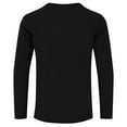 thumbnail image 5 of qolati Long Sleeve Shirts for Men Casual Button Down Henley Pullover Tee Lightweight Classic Fit Sport Athletic T-Shirts Black L, 5 of 6