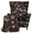 Butterfly and Flowers, variant on Pzuqiu Vintage Damask Floral Pattern Wingback Chair Cover, Removable Wingback Chair Slipcover with Non-Slip, 2 Piece Washable Wingback Armchair Cover