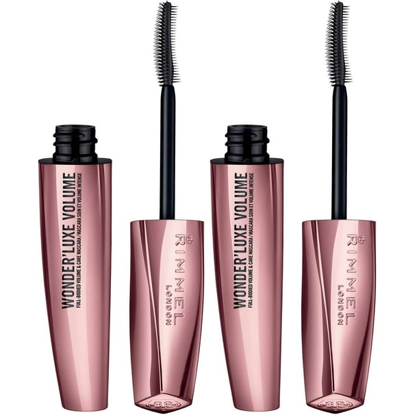 Máscara Rimmel Wonder'Luxe Volume de larga duración 003 Extreme Black